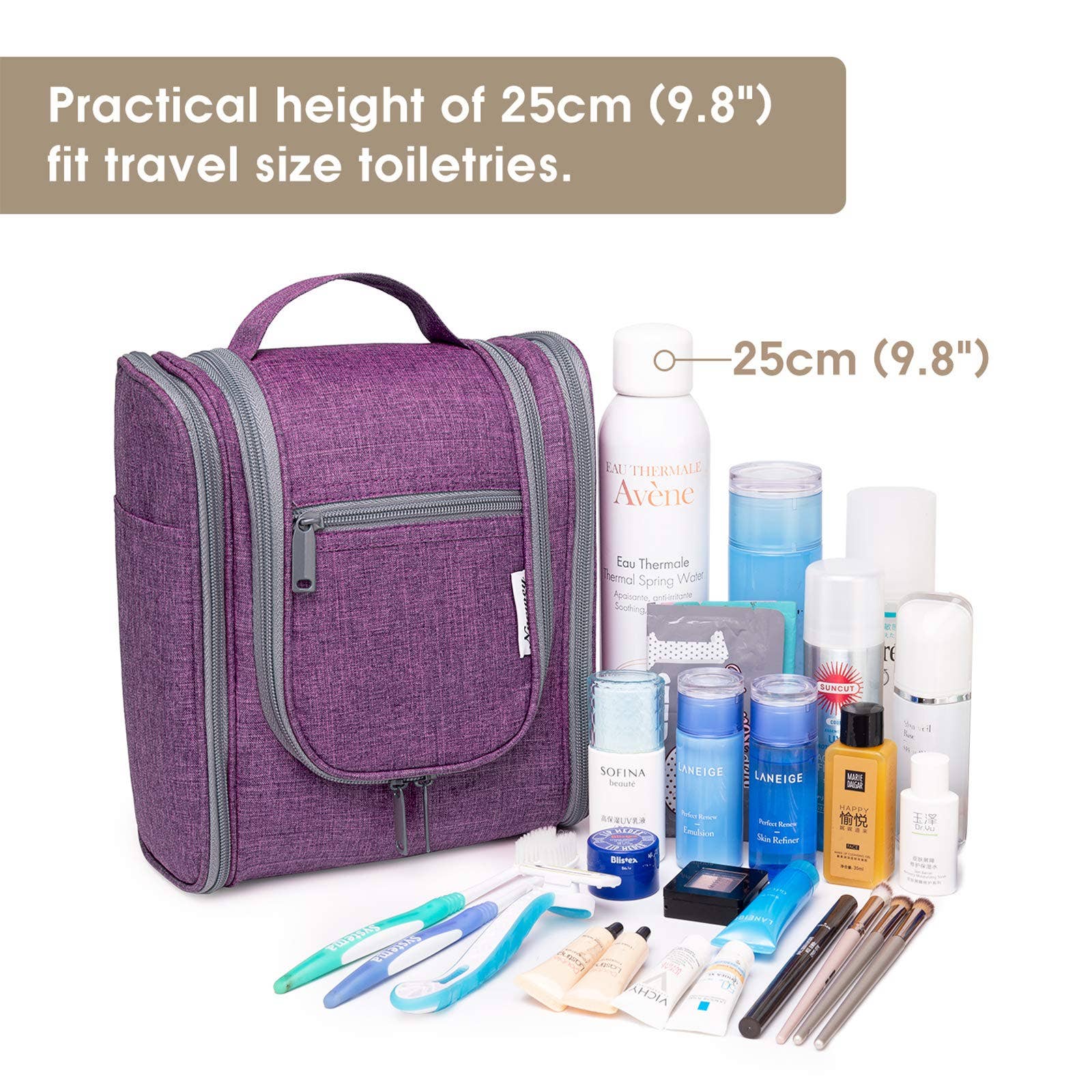 NARWEY INC - Wholesale Toiletry Bag - Women's - Large Hanging Toiletry Bag With Hook Cosmetics Organizer6