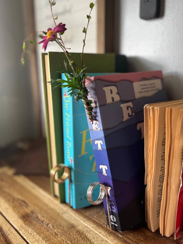 Flower Holder Bookmark Book Hook for wholesale by Copper Deflections