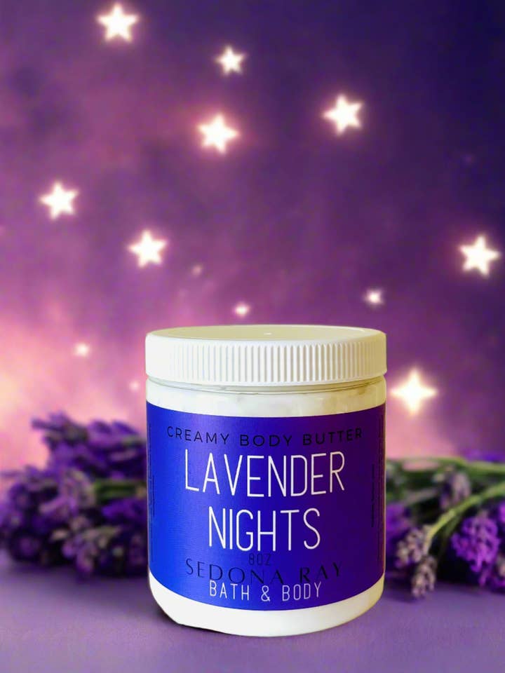 Beurre corporel crémeux Lavender Nights pour la vente par Sedona Ray Holistic Beauty
