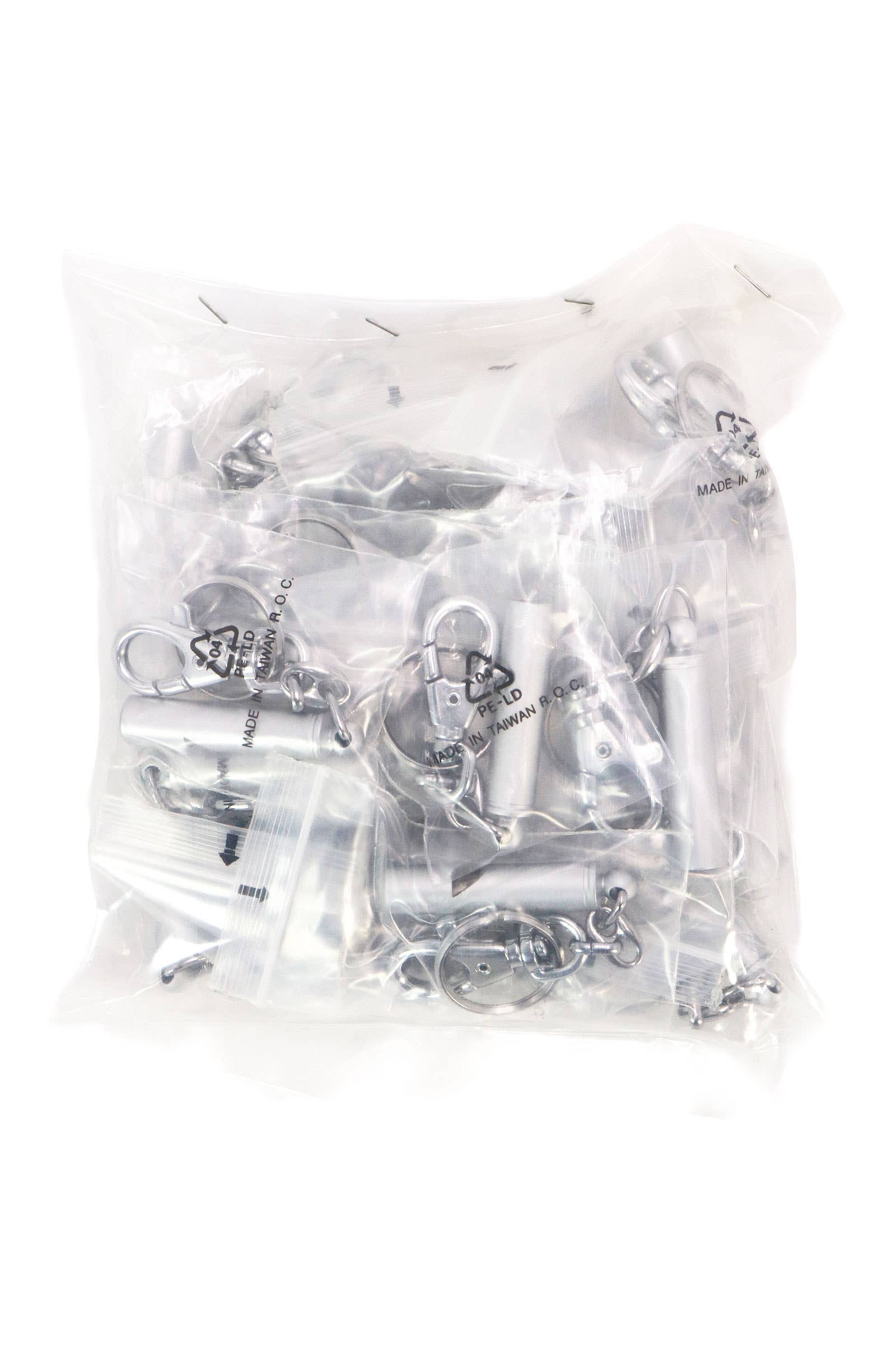 SØLV Højkvalitets sikkerhedsfløjte nøglering - 25 stk. for engroshandel på Faire4