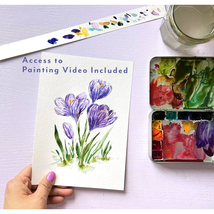 Jean Choe Art & Design - Wholesale DIY Craft Kit - Wildflowers Watercolor All-In-1 Kit for Beginners5