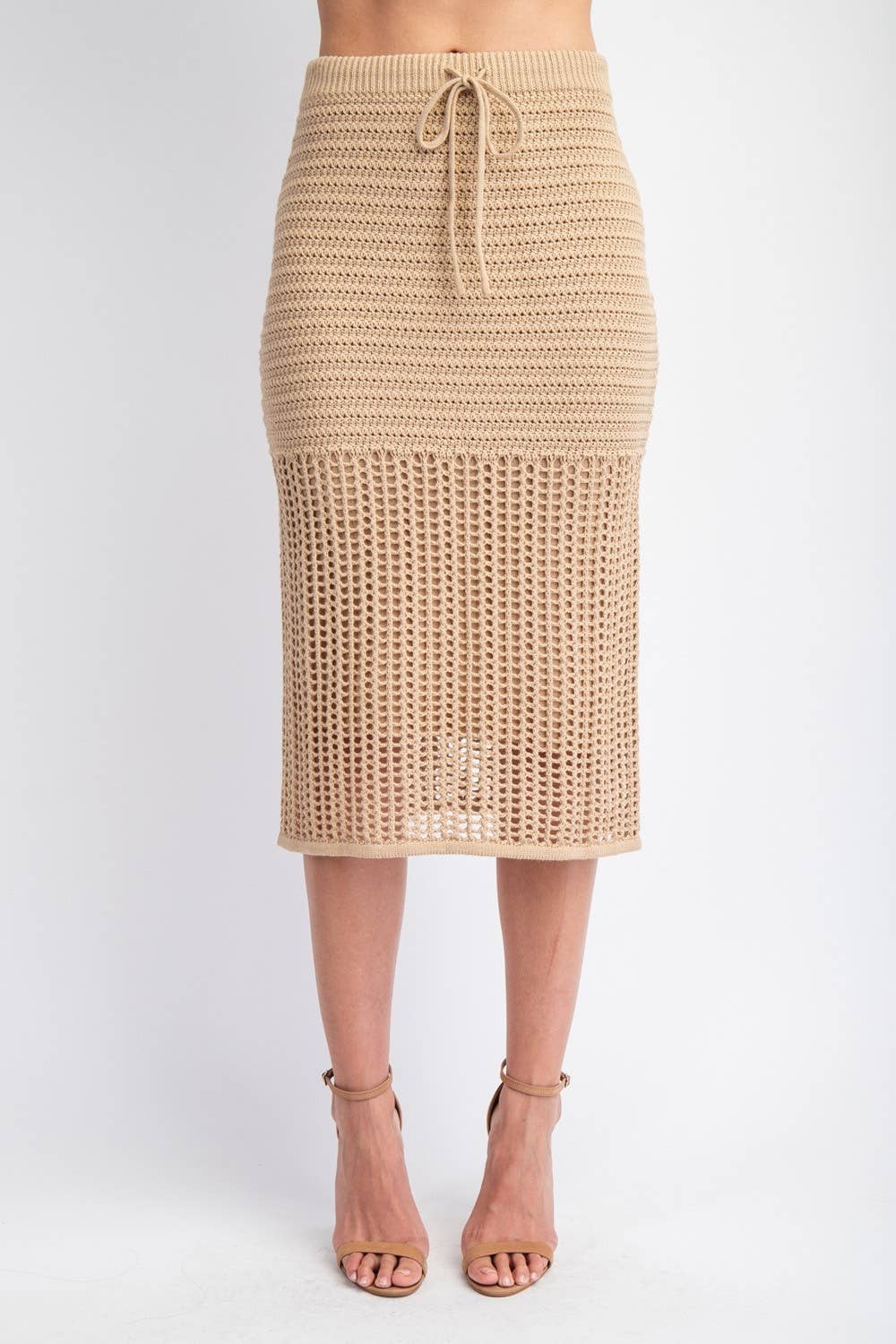 Edit by Nine - Vendita all'ingrosso Gonna - Donna - Gonna Midi all'Uncinetto Ts51954