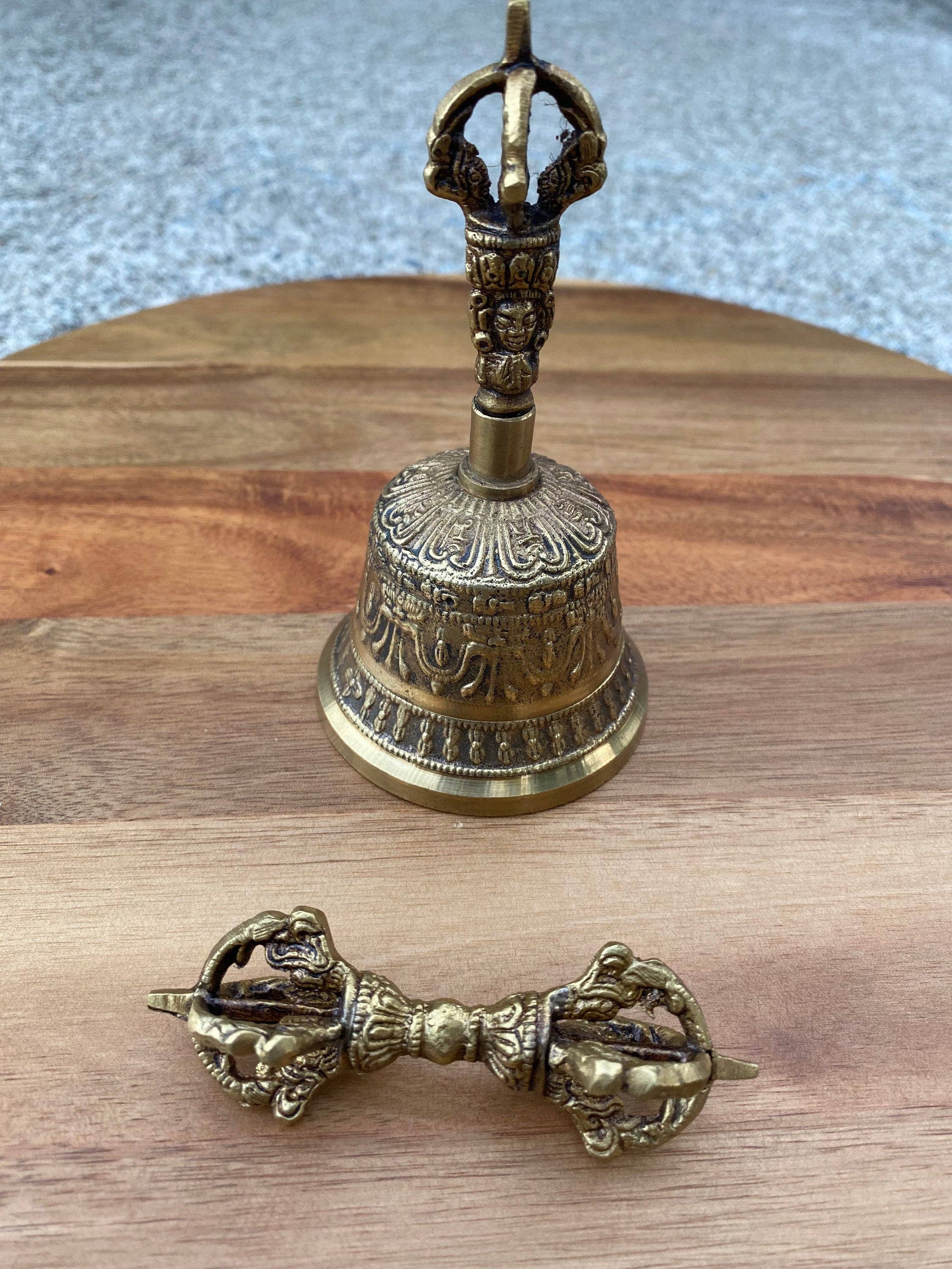 Like International - Wholesale Meditation Supplies - Tibetan Brass Prayer Bell for Meditation and Yoga0