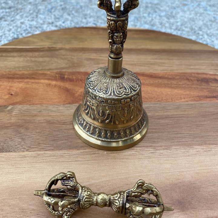 Like International - Wholesale Meditation Supplies - Tibetan Brass Prayer Bell for Meditation and Yoga0