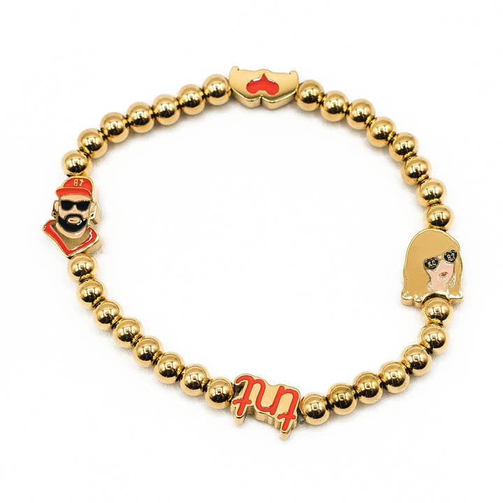 Bracciale con Perline Dorate Kansas City - Storia d'Amore per la vendita all'ingrosso da parte di EB and Co.