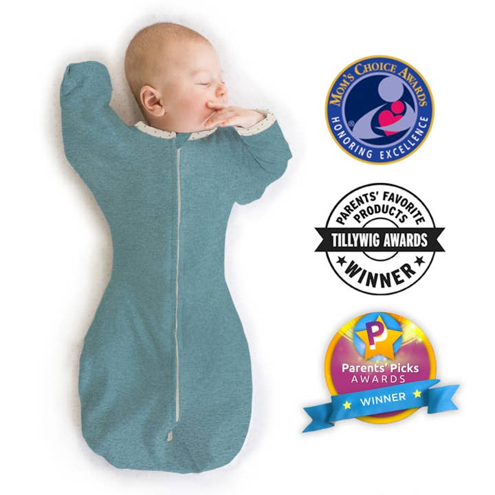 Sac à langer de transition, bleu chiné pour la vente par SwaddleDesigns