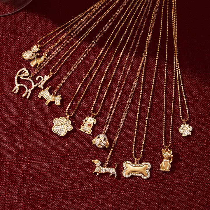 Colar com Pendente de Animal de Estimação Fofo por atacado de Lyonlee