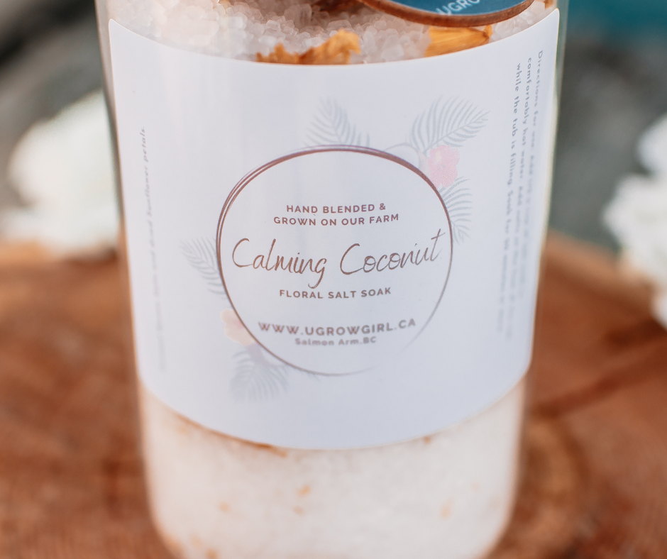 U Grow Girl – Leite/Sais de banho por atacado – Mergulho Calmante em Sal de Coco1