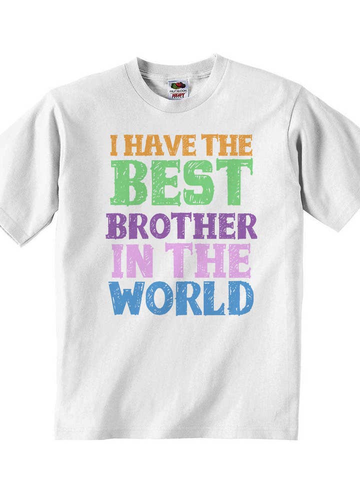 I Have the Best Brother in the World - Baby T-shirt for wholesale by Little Ratbag