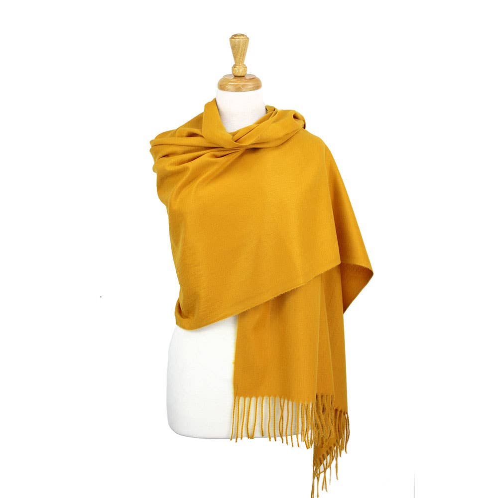 Sensibling Corp. - Wholesale Scarf - Women's - Solid Cashmere Blend Soft Wrap Shawl Scarf18