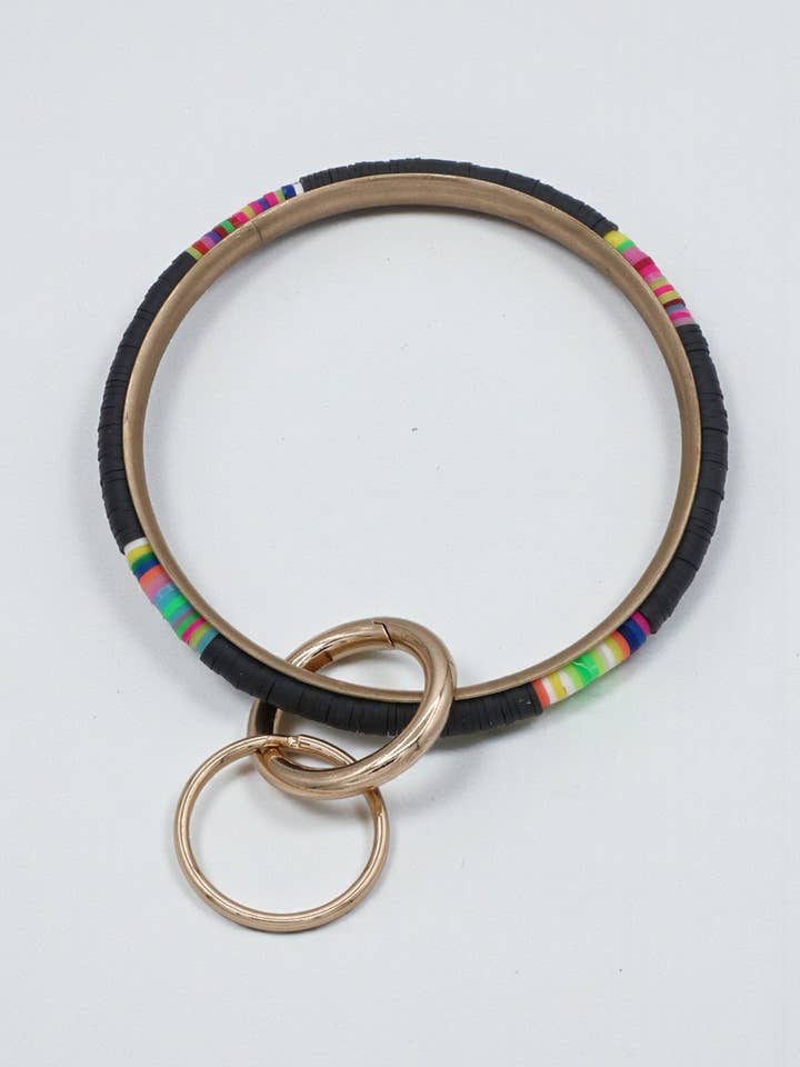 Colorful Rubber Bead Lightweight Key Chain for wholesale by Mint & Shine