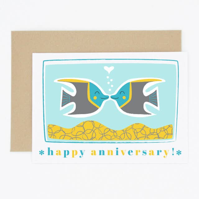 Animaux Fishtank Jubiläumskarte für den Großhandel von Madame Annie et Fils