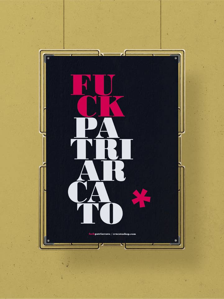 A3 Poster F**k Patriarchy BLACK for wholesale by ErnestoShop