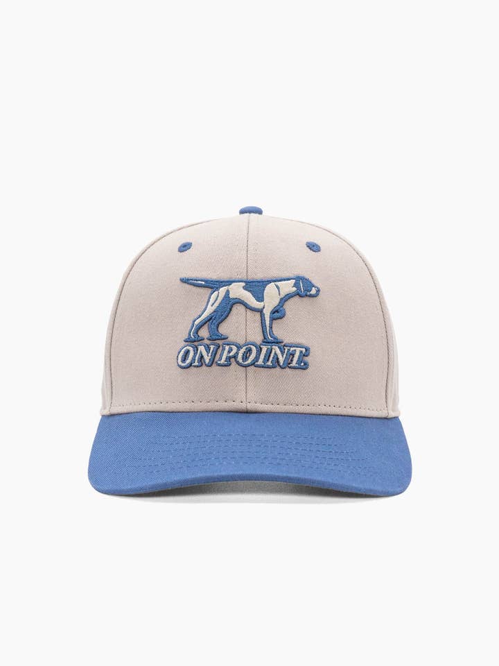 On Point | 6-Panel Hat | Khaki & Slate for wholesale by Diogie Brand