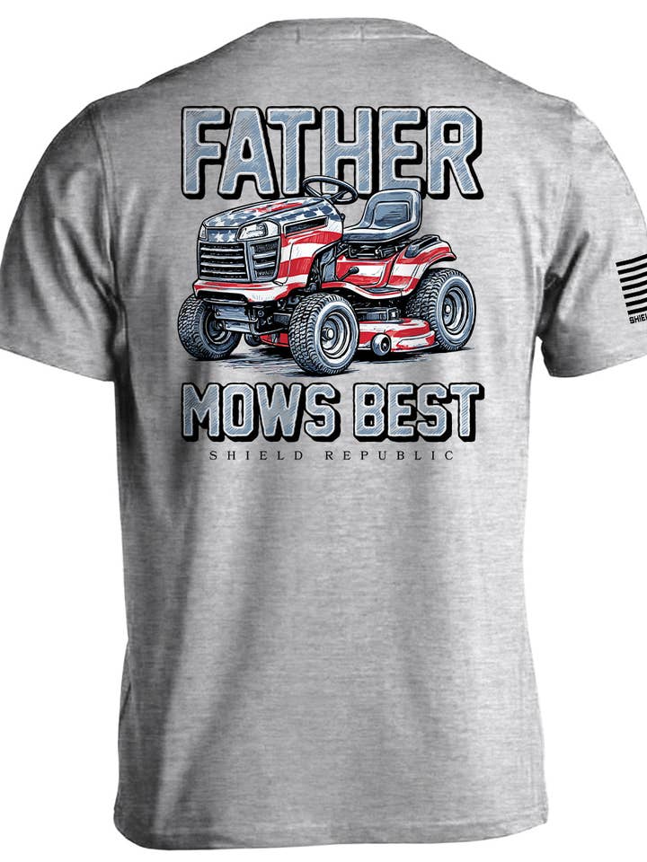 Father Mows Best Stars and Stripes for wholesale by Shield Republic
