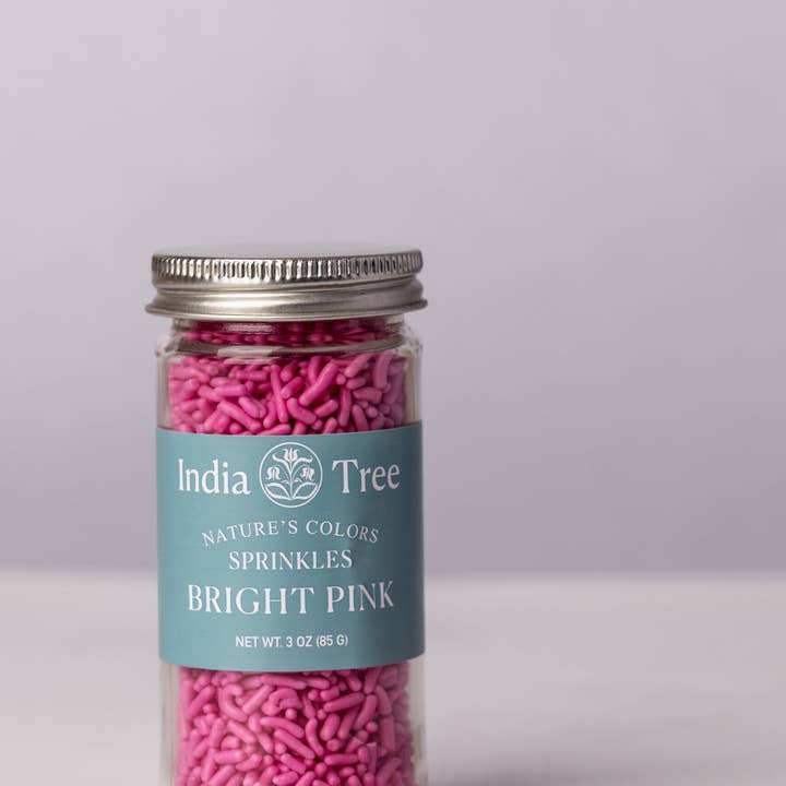 India Tree - Wholesale Sprinkles - Nature’s Colors Bright Pink Sprinkles (Copy)3