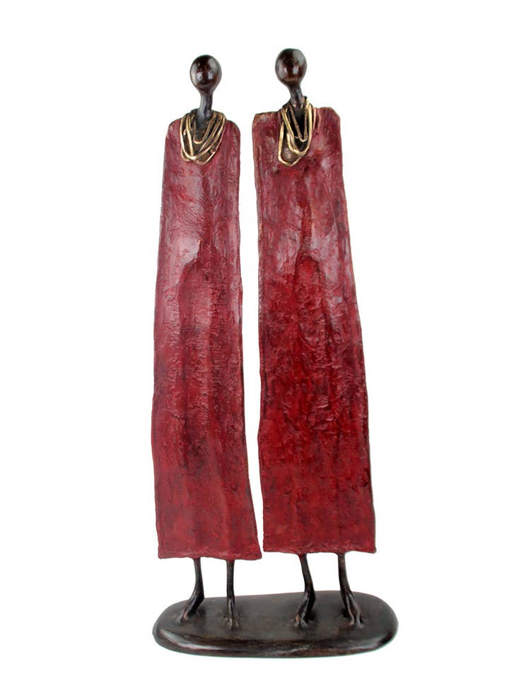 Couple plat 55 cm rouge pour la vente par Lafi Bala