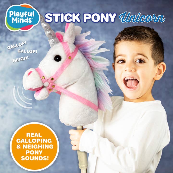Thin Air Brands - Wholesale Classic Toy - Kids - Stick Pony - Unicorn Hobby Horse