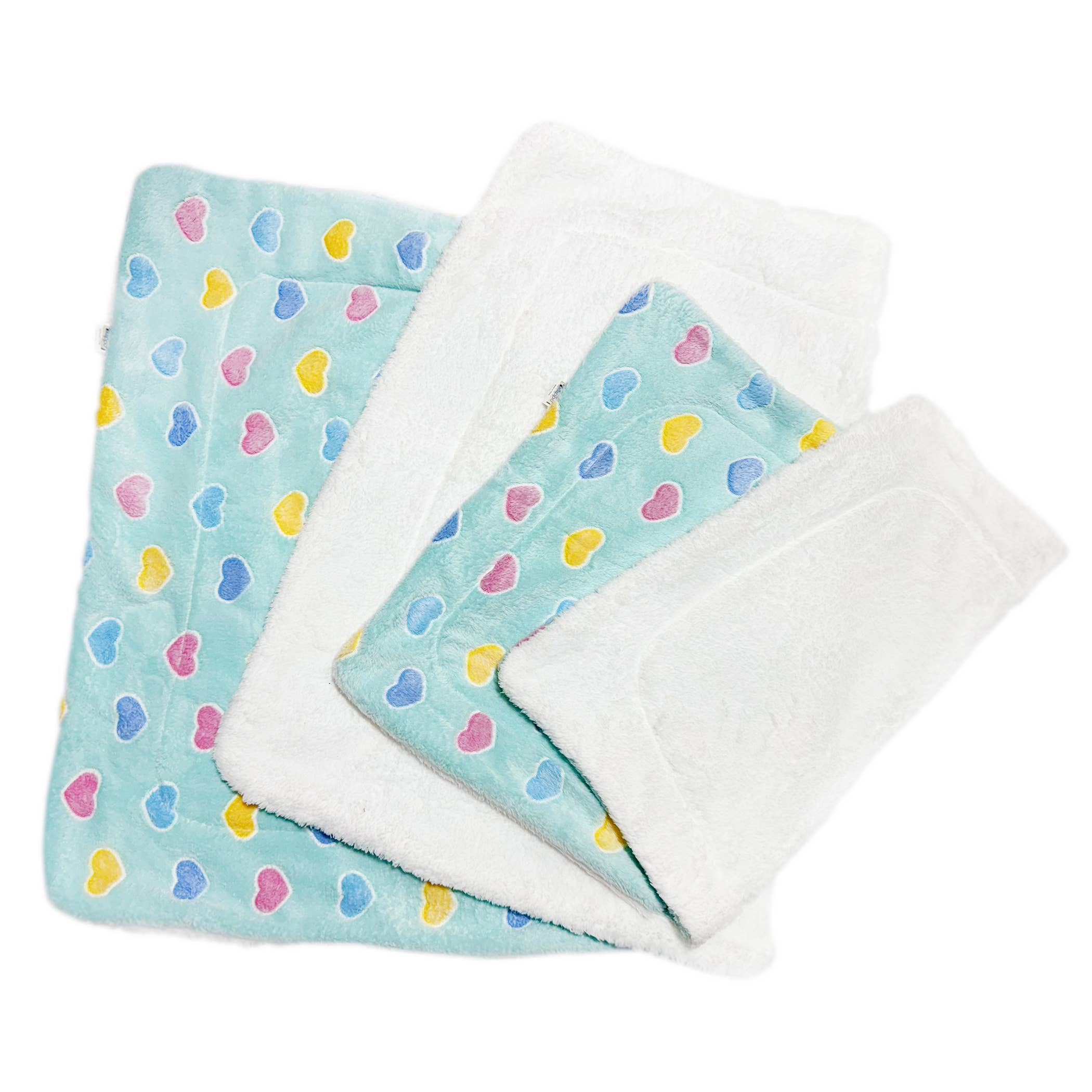 Klippo Pet - Wholesale Pet Blanket - Cat/Dog - Double Layer Ultra Plush Colorful Hearts Blanket - 2 Colors4