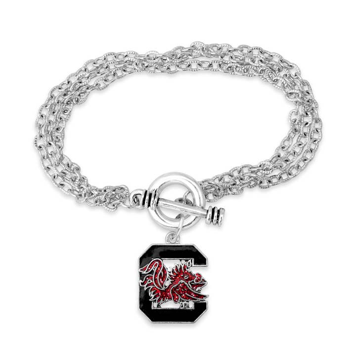 South Carolina Gamecocks Game Day Glitter Bracelet for wholesale by From The Heart