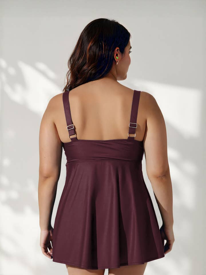 Calypsa - Wholesale Swim Top - Women's - Amber Tankini Swim Top | Plus Size5