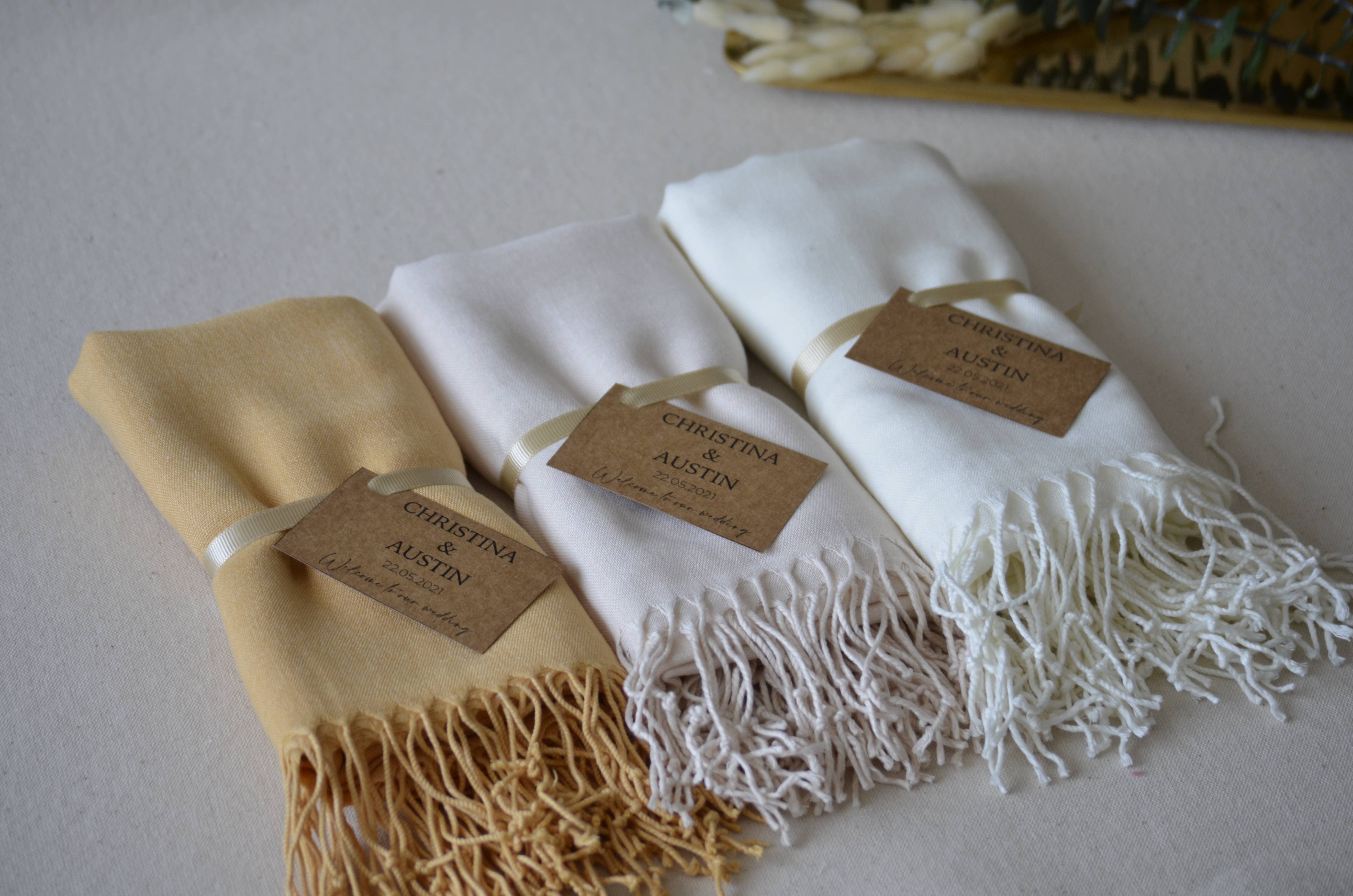 Uniq Favors - Vente Châle – femme - Pashmina pour cadeaux de douche nuptiale, châles pashmina en gros7