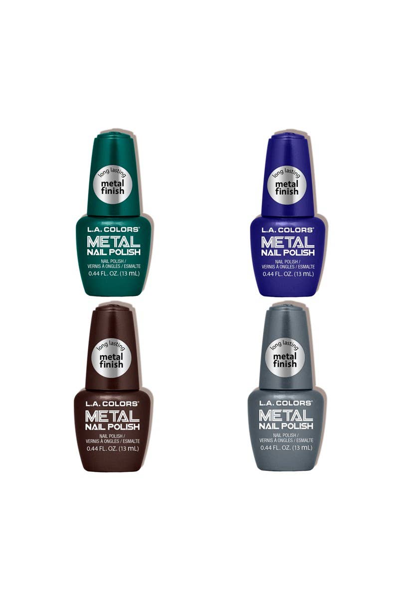 PINEAPPLE Beauty – wholesale Nail polish – LA Colors CLAC439 Dark Metal Nail Polish Display Set - 24pc2