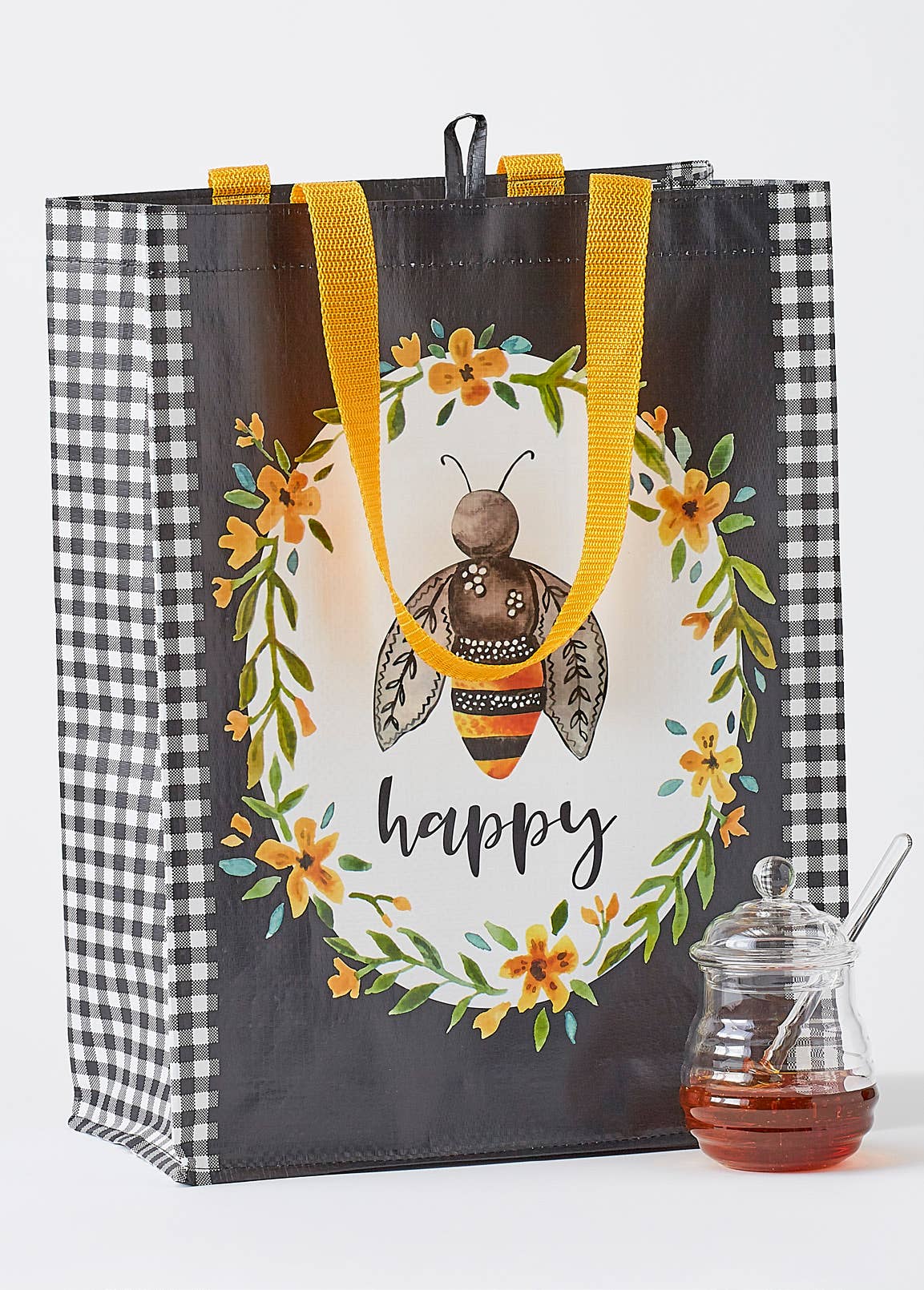Design Imports - Wholesale Grocery/Shopping Bag - Bee Happy Reuseable Tote1