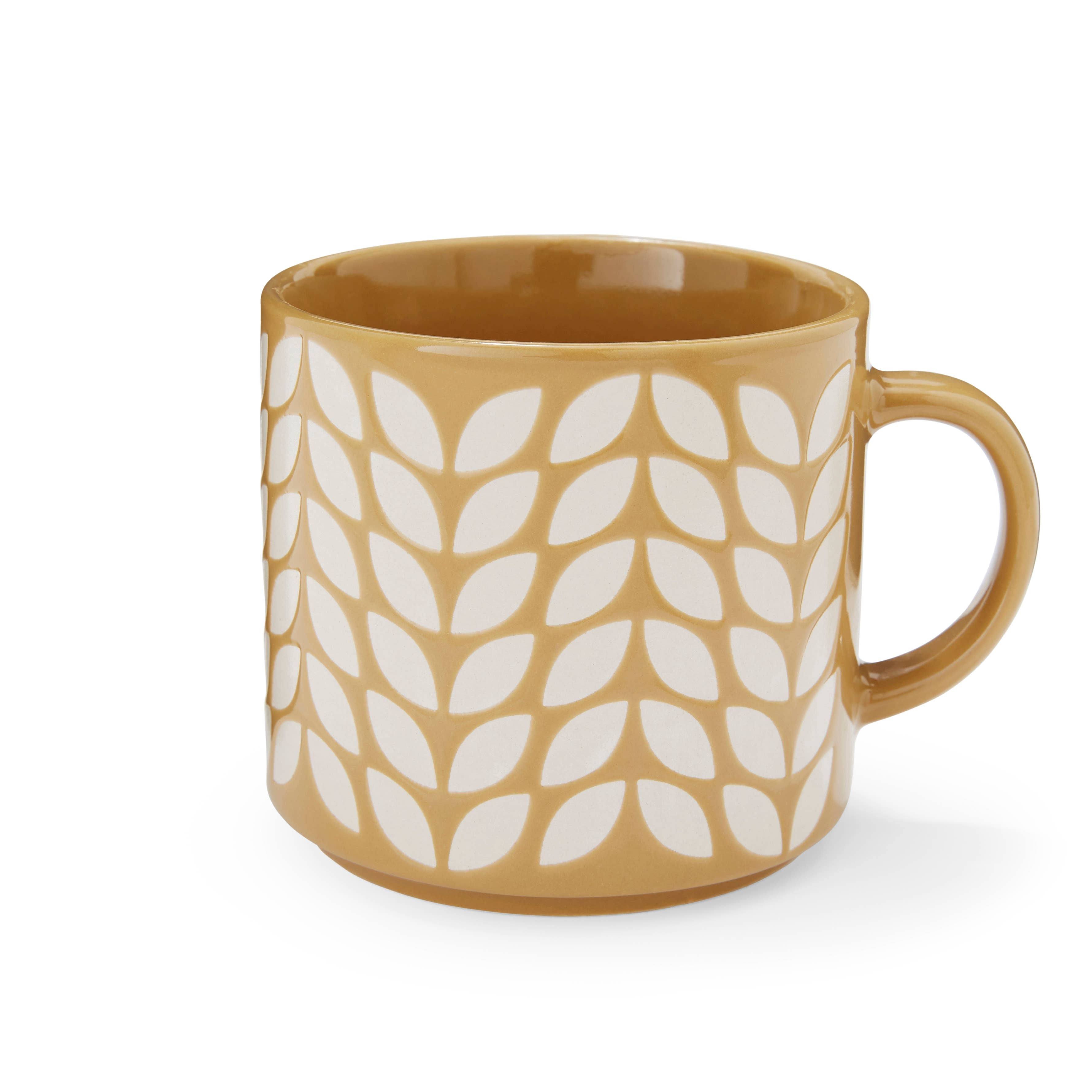 Stacking Mug - Mustard Bauhaus Geo for wholesale on Faire1