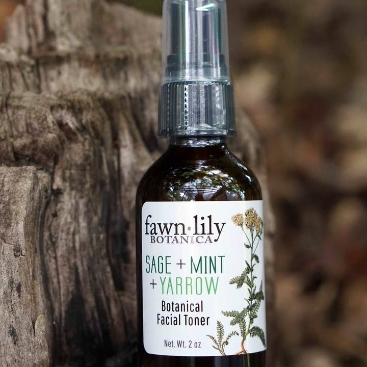 Fawn Lily Botanica - Wholesale Facial Toner - SAGE + MINT + YARROW BOTANICAL FACIAL TONER3