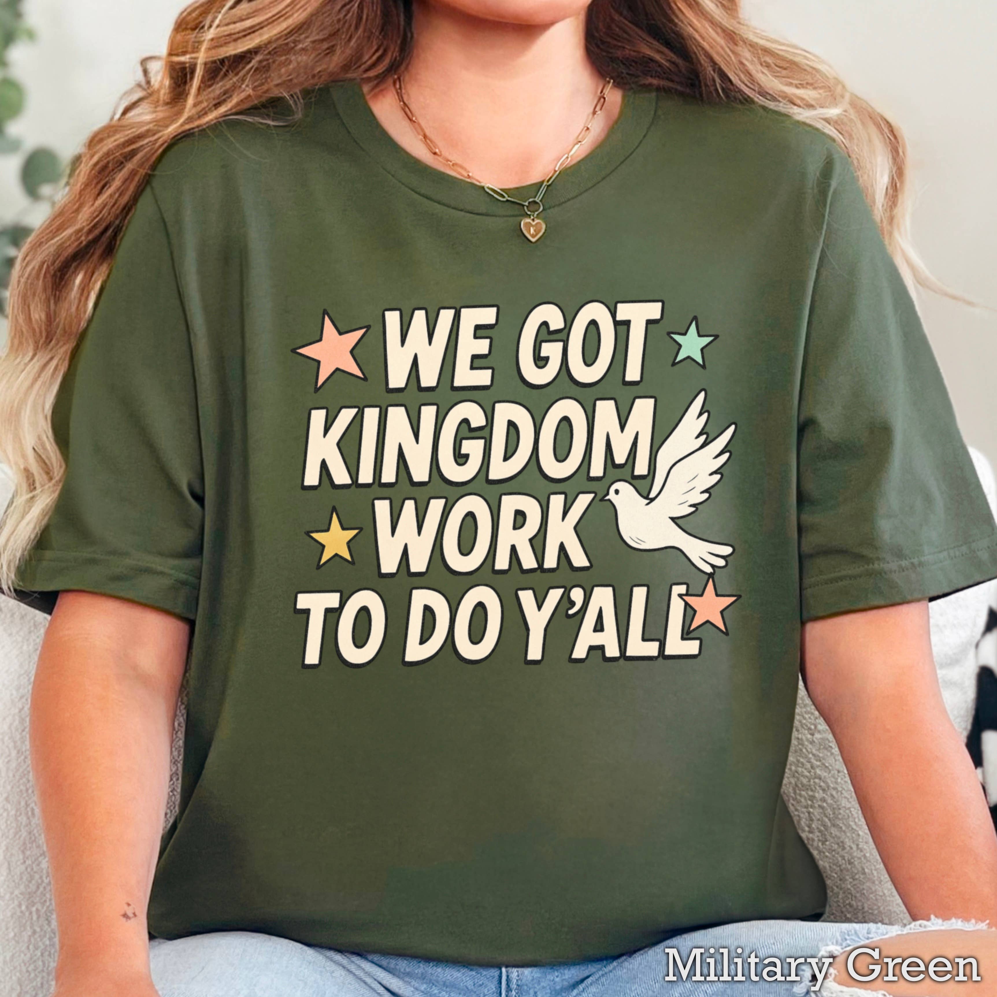 Shoppe SHC - Vente T-shirt à imprimés – femme - Nous avons du travail de royaume à faire T-shirt graphique chrétien | Gildan11