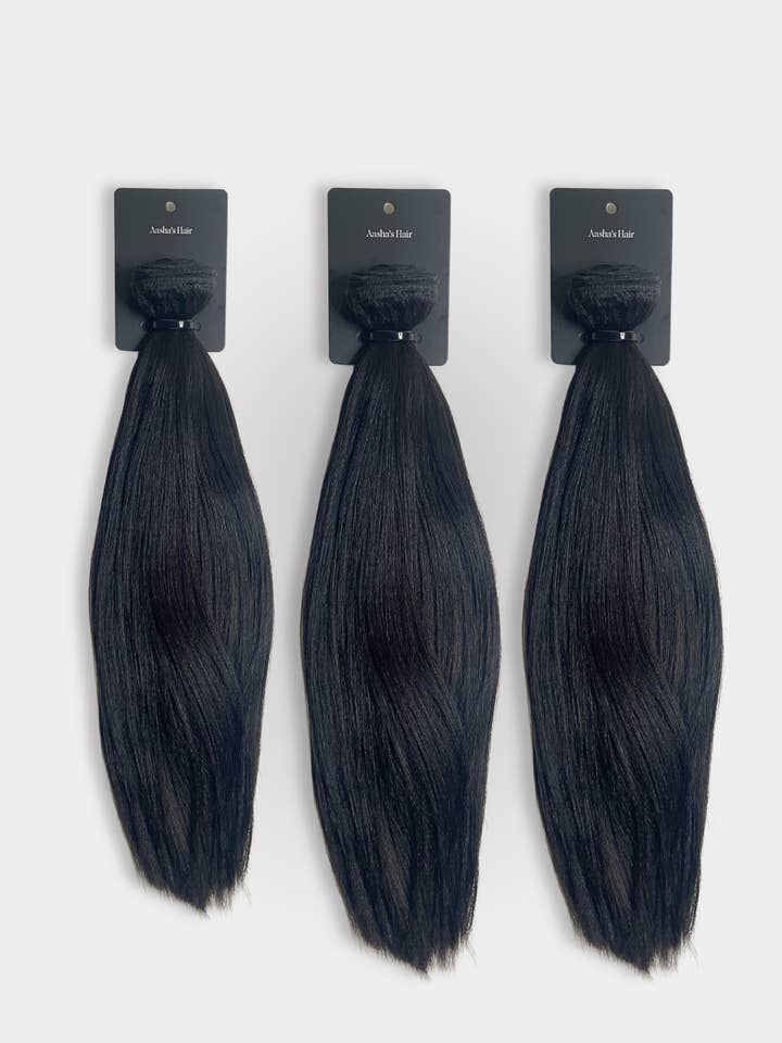 Soft Yaki - 20" 22" 22" - Weft Bundle Package of 3 for wholesale by Youshouldbehair