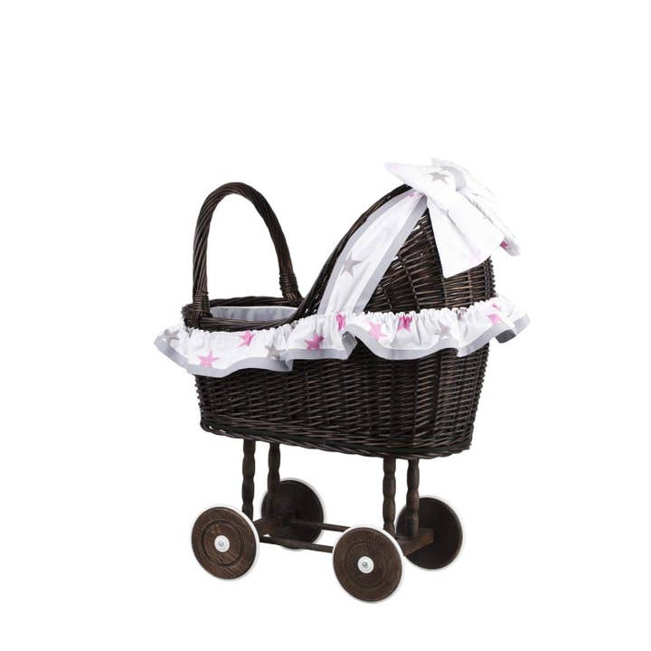 The Wicker Stories – wholesale Barnvagn/sele för babydocka - Barn – Retro dockor barnvagn, naturliga leksaker, första födelsedagspresent