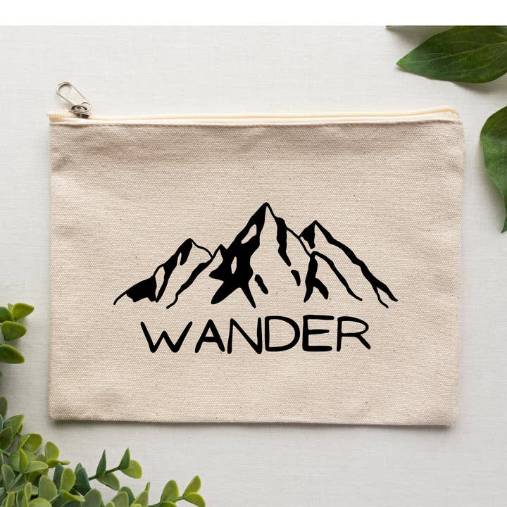 Wander mountain Pouch for wholesale by Itzlitwrite