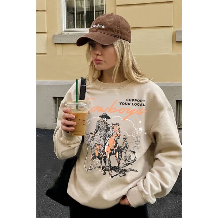 SWEATSHIRTS À MOTIFS MINÉRAUX COWBOYS pour la vente par HRTandLUV