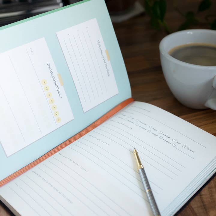 Mindful Champs - Vente Journal intime - Journal de réflexion quotidien pour adultes - 6 mois2