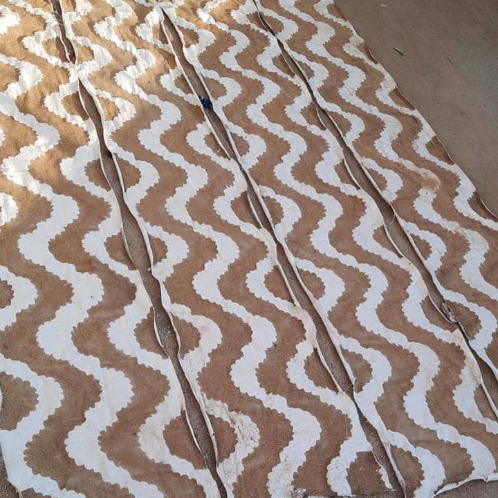 Ichcha - Wholesale Table Runner - Block Printed Organic Cotton Table Runner - Golden Rays8