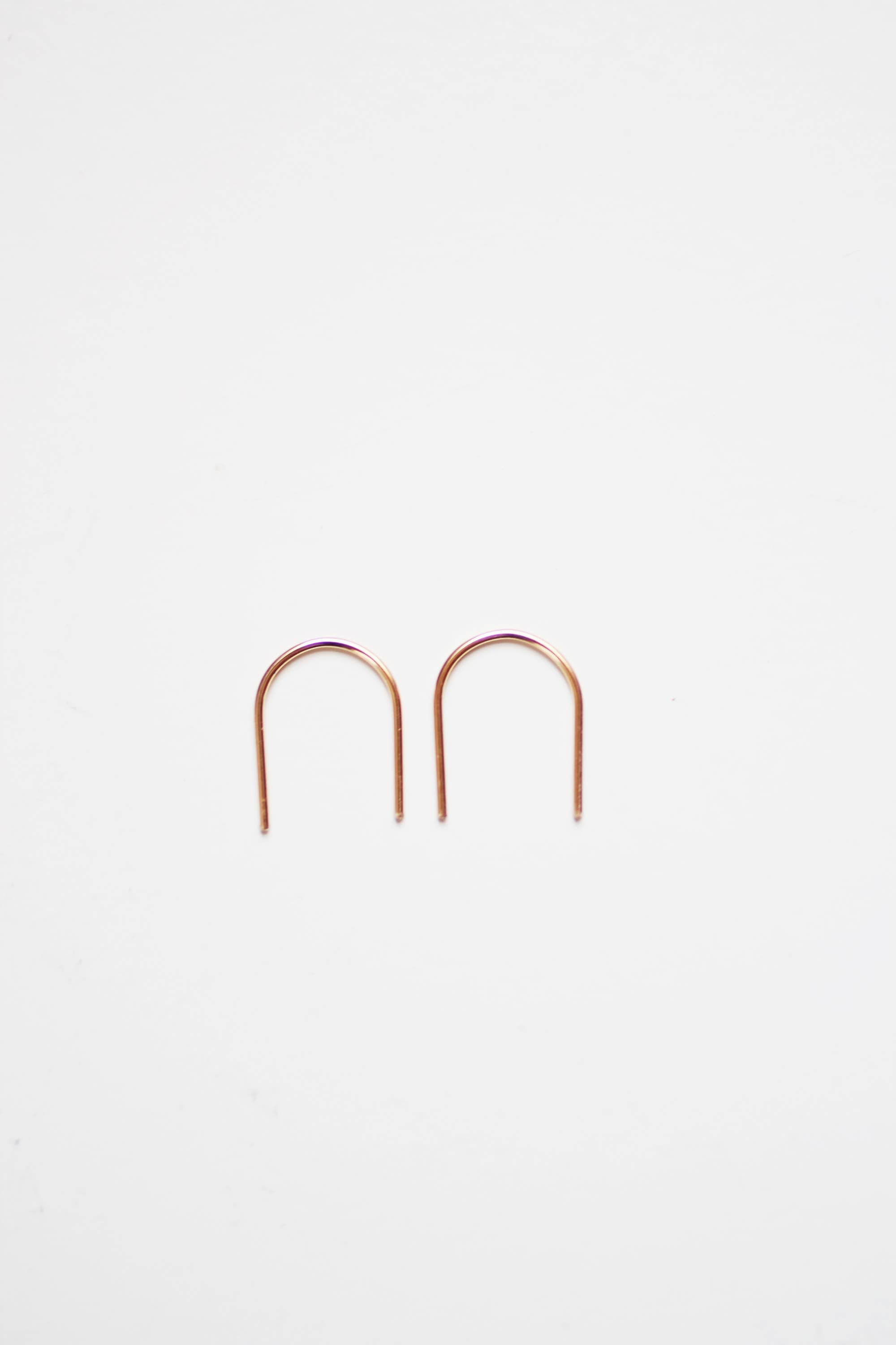 Rare Bird Co. + Pauline Stanley Studio - Wholesale Dangle Earrings - Mini Arc Minimalist Wire Earrings1