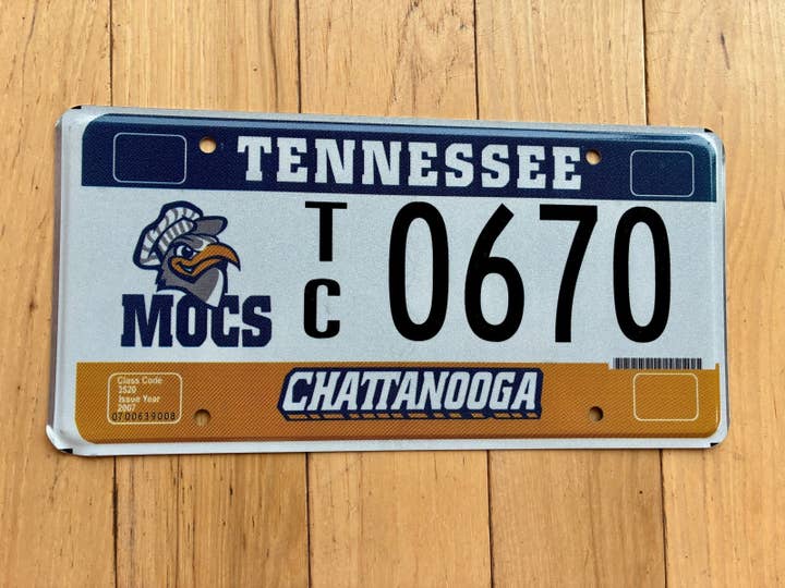 2007 University of Tennessee at Chattanooga License Plate for wholesale by RusticPlates