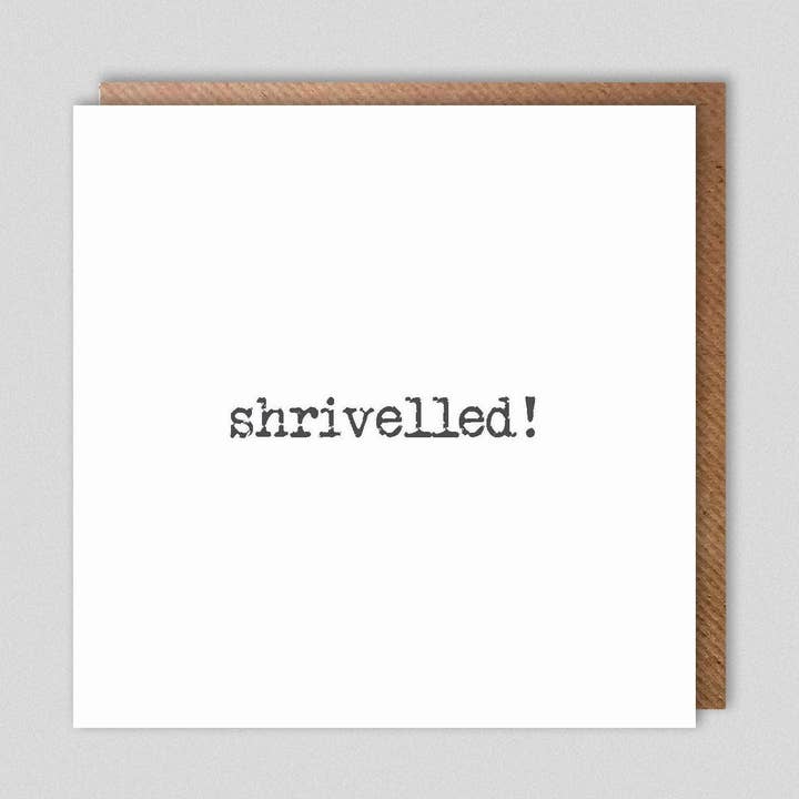 shrivelled! for wholesale by Dolly & Doug