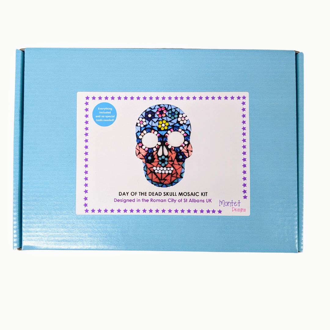 Montet Designs – Kit de artesanato DIY por atacado – Dia do Caveira de Açúcar Morto, Kit Mosaico Bricolage, Caixa artesanal1