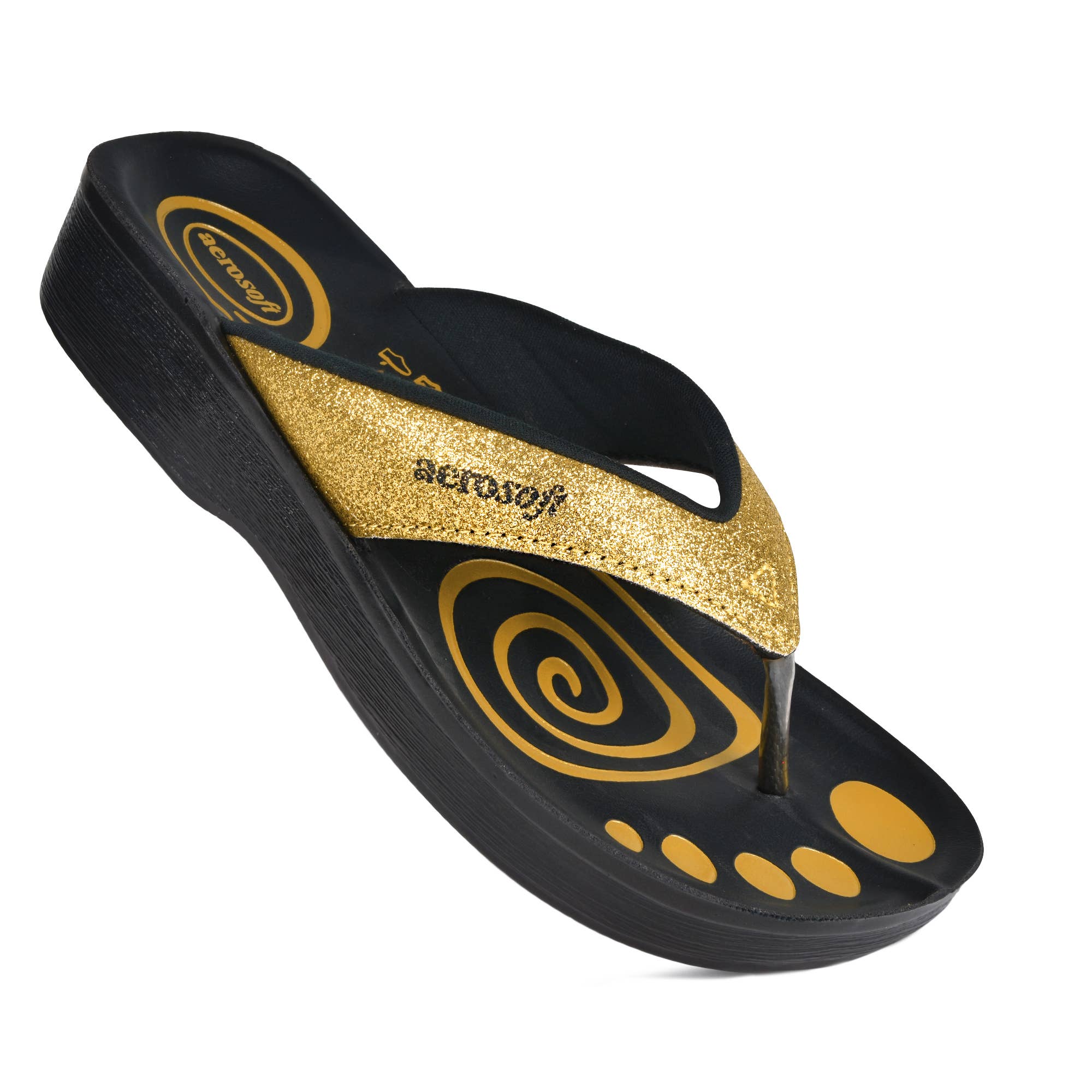 AEROSOFTFOOTWEAR - Wholesale Flip Flops - Women's - Aerosoft - Glitterati Thong Sandals for Women2