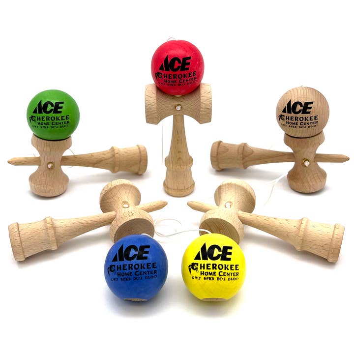 Aero-Motion, Inc. – wholesale Wood toy – Child – Custom Imprinted Classic Wooden Mini Kendamas