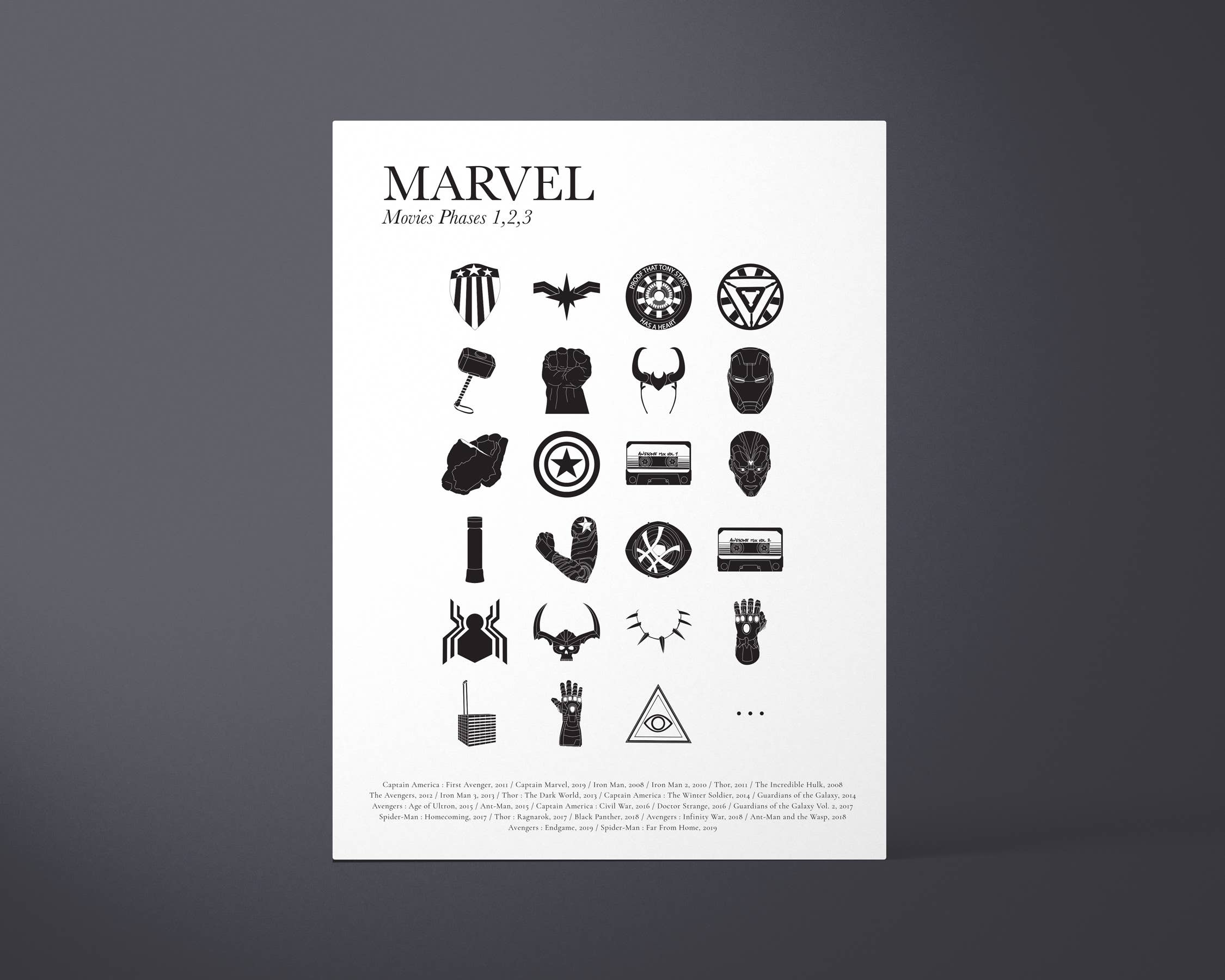 French Pair - Wholesale Poster - Marvel poster - 30x40cm