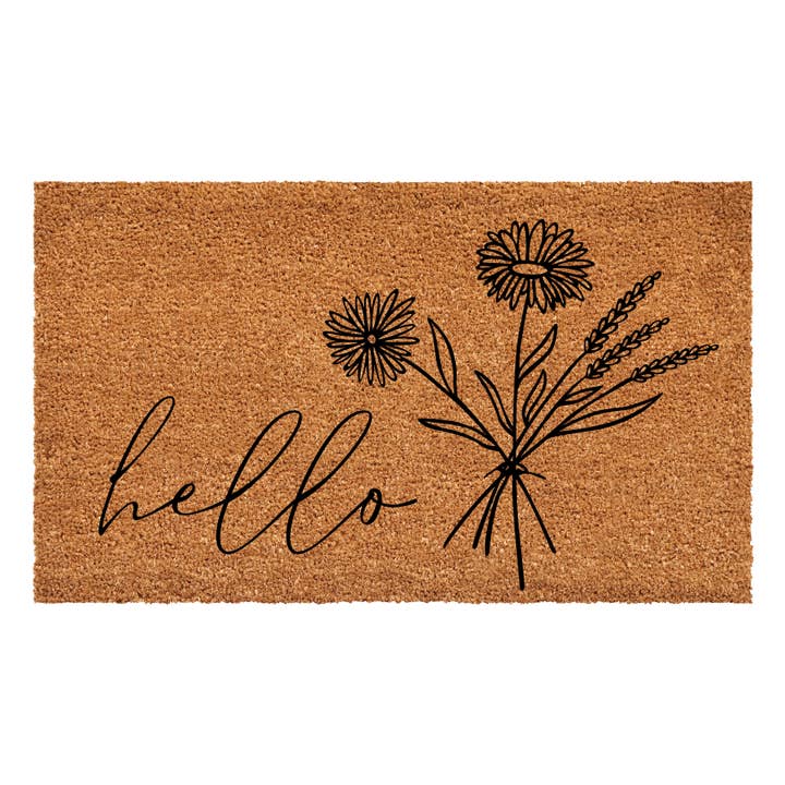 WildFlower Bouquet Doormat for wholesale by Calloway Mills