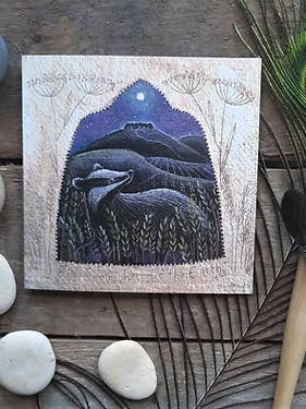 The Secret Within the Earth Greetings Card for wholesale by Hannah Willow Art