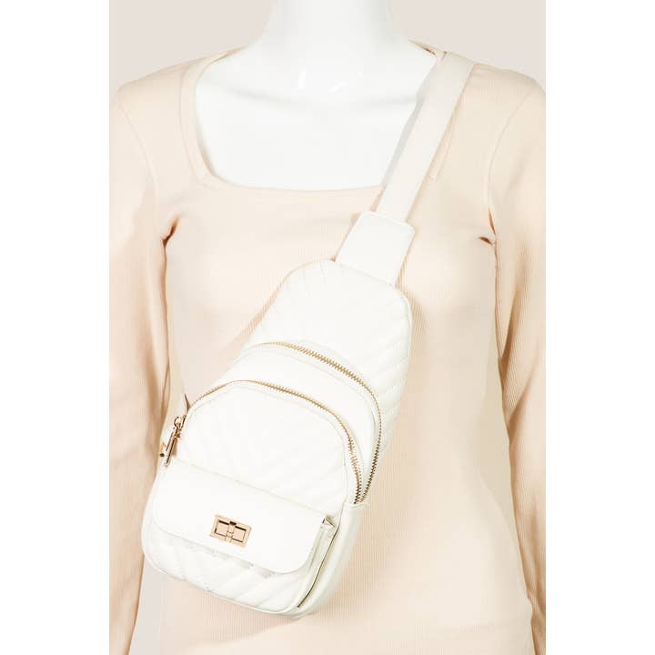 Lädervadderad axelväska för wholesale av Anarchy Street