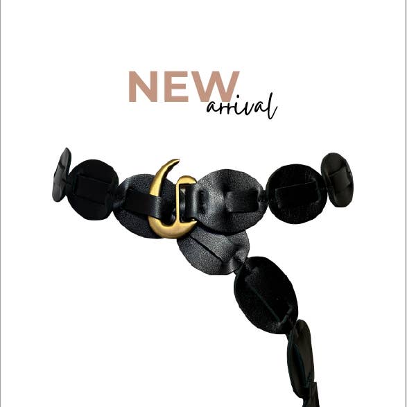 ADA Collection Belts - Wholesale Belt - Women's - Shishi Belt - Black - OS1