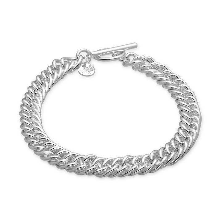 Pulsera Luxenter acabada en rodio - Delsa para venta al por mayor de Luxenter