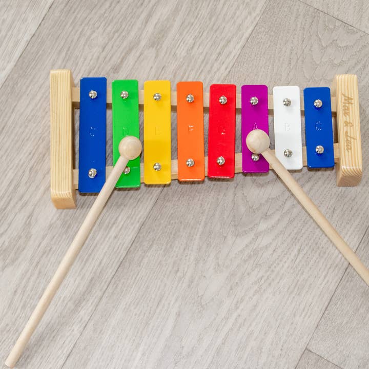 Max & Lea – wholesale Musikalisk leksak - Barn och baby – Xylofon: Träinstrument för barn med 7 musikstycken1